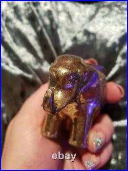 Elephant Brass Candle Holder Made In Japan