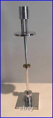 Ettore Sottsass for Swid Powell Silver Plated/Brass Candlestick