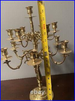 Forged In Baldwin America Brass 19 Inch 13 Candleabra