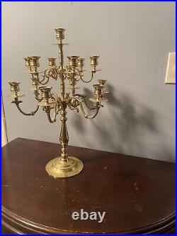 Forged In Baldwin America Brass 19 Inch 13 Candleabra