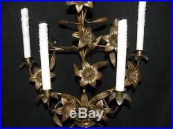 French Antique 7 Pc Gilded Bronze Brass Candelabras Candle Holder