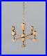Gusum Metall, Sweden. Chandelier in solid brass for four candles