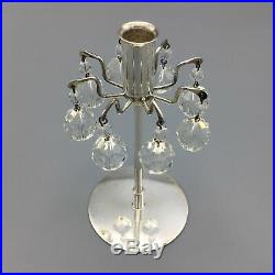H. H. Rath for J&L Lobmeyr c. 1963 Silvered Brass and Faceted Swarovski Crystal