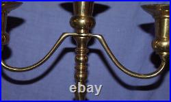 Hand made brass candle holder with 3 cups