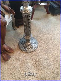 Holland Brass Works Of Chicago Pair Church Candle Holders 56 Tall