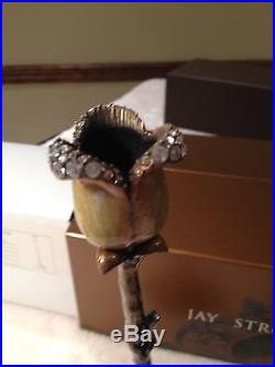 JAY STRONGWATER Antique Brass Candlestick Holder 13 SCH1012