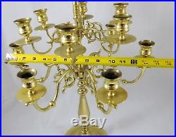 John Baldwin USA America Solid Brass Candelabra 13 Arm Ornate Candle Holder