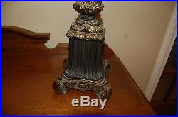 Large Heavy Ornate Metal Brass Candelabra 6 Candle Holder, 30 Tall x 13 Wide