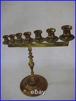 Large Vintage HB Brass 7 Arms Candle Holder, 16 T X 17 Long (Rare)