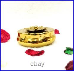 Latest Designer Brass Tealight Holder with Candle Lid Mini Brass Candle Holder