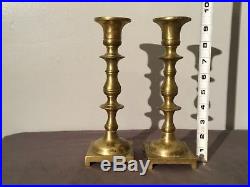 Lot Of 12 Brass Candlesticks Baldwin Rostand Six Sets 5 To 11.5