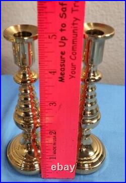 Lot of 10 Mixed Baldwin Brass Candlesticks Forged in USA Must See
