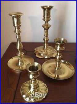Lot of 11 Vintage BALDWIN Brass Candle Holders Candlesticks Wedding Home Decor
