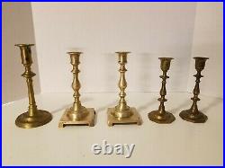 Lot of 20 Vintage Brass Candlestick Candle Holders Wedding, Party, Home Decor