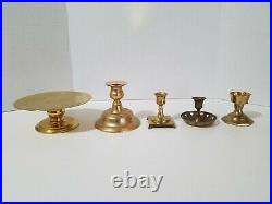 Lot of 20 Vintage Brass Candlestick Candle Holders -Wedding, Party, Home Decor