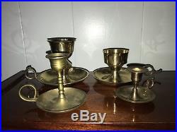 Lot of 30 Assorted Brass Candlesticks for Wedding Decorations 2.5-11