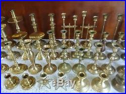 Lot of 40 20 PAIRS Solid Brass Candle Stick Holders Wedding Party Candlesticks