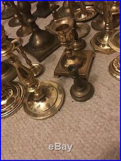 Lot of 50 Brass Candle Stick Holders Wedding Party Candlesticks Decor