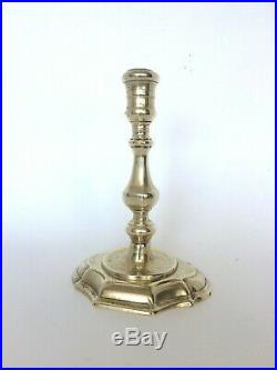 Louis XV Brass Candlestick Octagonal Oval Pierre Deux French style