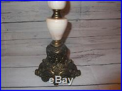 Made in Italy Marble and Brass Candelabra candle holder holds 5 candles MARKED