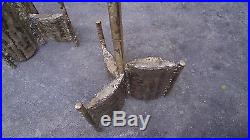 Mid Century Abstract Brutalist Floor Standing Candle Holders Paul Evans Style
