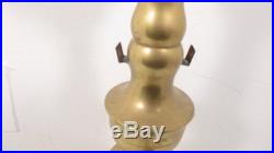 Mid-Century Brass Foo Dogs Candle Holder Large Excellent Vintage Condition