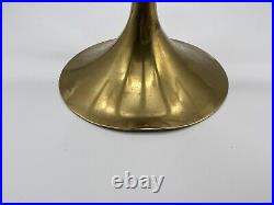 Mid Century Modern Illums Bolighus Denmark Brass Candelabra 11 w by 11 tall