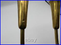 Mid Century Modern Illums Bolighus Denmark Brass Candelabra 11 w by 11 tall