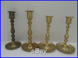 Mixed Lot of 24 Vintage Brass Candle Holders Candlesticks Patina Wedding 13+ lbs