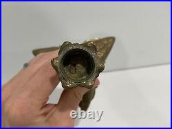 Mottahedeh Brass Candle Stick Holder with 3 Swan Birds Decoration