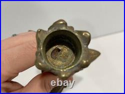 Mottahedeh Brass Candle Stick Holder with 3 Swan Birds Decoration