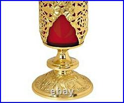 N. G. Brass Ornate Sanctuary Votive Candle Holder for Church Supplies, 13 1/2 In