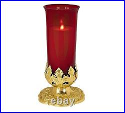 N. G. Brass Ornate Sanctuary Votive Candle Holder for Church Supplies, 4 3/4 Inch