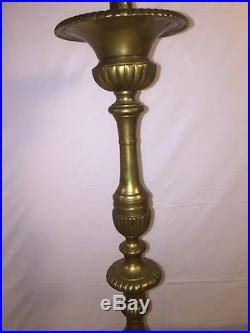 Original Antique Brass Pricket Candlesticks 21