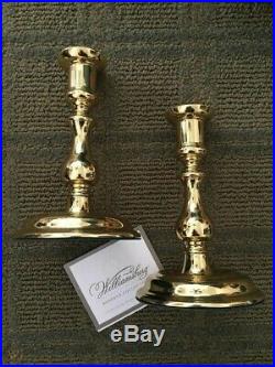 PAIR (2) NEW in BOX VIRGINIA METALCRAFTERS WILLIAMSBURG POWELL CANDLESTICK Rare