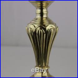 Pair French Brass / Bronze Candlesticks, 18th Century with Monogram Estate Find