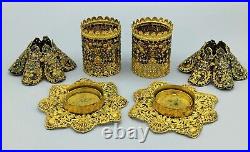 Plique a Jour Filigree Brass Fairy Lamp Tealight Candle Lamps Holder Fancy Video