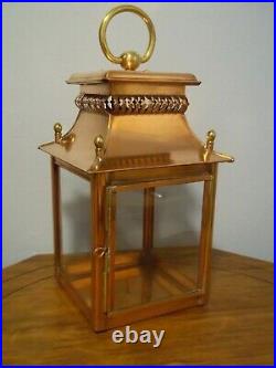 RARE! Colonial Williamsburg Virginia Metalcrafters copper and brass lantern