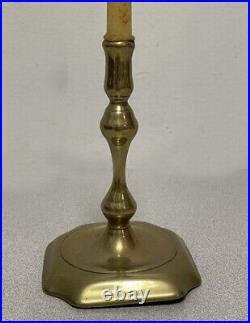 RARE diminutive 18th century brass candlestick, Birmingham, England, circa 1760