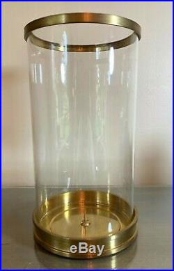 Ralph Lauren Hurricane Candle Holder in Brass 6 x 11.25
