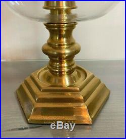Ralph Lauren Hurricane Lamp Candle Holder in Brass