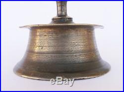 Rare Antique 17th Century Brass Capstan Candle Holder Candlestick
