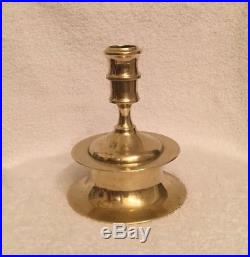 Rare Early 6 Antique Brass Capstan Candle Holder/candlestick