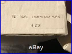 Rare Swid Powell TSAO & McKown Silverplated Brass Candlesticks New