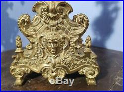 Rare Vintage Brass Ornate 5 Light Candelabra with Finial 20 Tall and Heavy