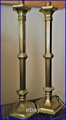 Rostand Brass Altar Candlesticks, Pair, 24 inches