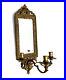 Sconce Vintage Mirrored French Goddess Faced Brass Candle Holder