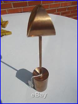 Skultuna Swedish Modern Brass Candle holder Designed By Pierre Forssell 8 tall