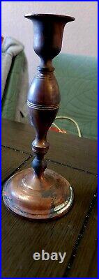 Solid Brass Candlestick Vase Set