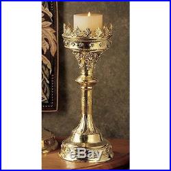 Solid Brass Church Candle Holder 13 Chartres France Cathedral French Gothic
